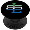 WAYout Arts Freetown Sierra Leone WAYout Arts Freeetown Sierra Leone Flag Salone Monogram SL PopSockets PopGrip Adesivo