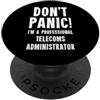 Telecoms & Telephony T-Shirts & Gifts Amministratore Telecomunicazioni PopSockets PopGrip Adesivo