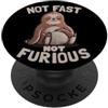 EduEly Studio Shop - Officially Licensed Not Fast Not Furious Carino Bradipo Divertente Street Art EduEly PopSockets PopGrip Adesivo