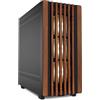 Sharkoon Rebel C70M - Case per PC da gioco con pannelli in legno e illuminazione RGB, 4 ventole preinstallate, finestra laterale in vetro temperato, USB 3.0, nero