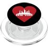 I Love New York Heart Skyline Souvenirs I Love New York City NYC Statua della Libertà Brooklyn Newyork PopSockets PopGrip per MagSafe