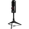 OZONE GAMING GEAR OZONE Microfono Gaming REC X50 -OZRECX50- Microfono streaming, elettrodo a condensatore, suono omni-bidirezionale, illuminazione a LED, supporto stabile, USB, nero