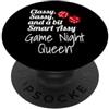 Funny Game Night Gifts Classy Sassy E Un po 'Intelligente Assy Gioco Night Queen Divertente PopSockets PopGrip Adesivo