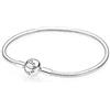 PANDORA Moments 594595C00-16 - Braccialetto a maglie di serpente in argento Sterling, compatibile Moments, misura 16