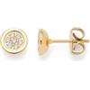 JEWELS BY LEONARDO Orecchini Catherine, 1 paio di orecchini in acciaio inox dorato, con zirconi a forma di fiore, idea regalo per donne, 025421