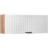 Vicco Pensile da cucina Fame-Line, Bianco country/Rovere dorato, 100 cm