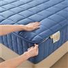 WGQR Fodera Materasso Matrimoniale Con Cerniera Copri Proteggi Materasso Imbottito 80x190/200 Personalizzabile Coprimaterasso Sacco Trapuntato Singolo Una Piazza E Mezza Lavabile Lenzuolo(120x180+10cm,Blue