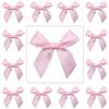 Jisrcha 60 Fiocchi, Fiocchetti Piccoli per Decorazioni, Fiocchetti per Bomboniere per Matrimoni, Confezioni Regalo, Artigianato, Compleanni, Decorazione di Sacchetti per Merenda, Regali Natale (Rosa)