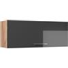 Vicco Pensile da cucina Fame-Line, Antracite lucido/Rovere dorato, 100 cm