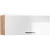 Vicco Pensile da cucina Fame-Line, Bianco lucido/Rovere dorato, 100 cm, per la combinazione con altri moduli della serie Fame-Line