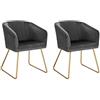 WOLTU Set di 2 Sedie Cucina Moderne, Poltroncine Salotto