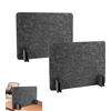 xiruiubao Pannelli Divisori Scrivania Divisore per Privacy,Pannello Acustico Adatto per Biblioteca Ufficio Scrivania,Pannelli Divisori Montaggio Semplice Senza Foratura,2 Pezzi 40*30 CM Grigio Scuro