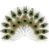 LIANRISES 20 Pezzi 25-30cm Piume di Pavone Naturali, Bellissimi Occhi Piume Decorate di Coda di Pavone, per Testa, Cappelli, Vasi e Artigianale, Carnevale, Matrimoni, Decorazioni per Feste di Natale