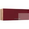 Vicco Pensile da cucina Fame-Line, Bordeaux lucido/Rovere dorato, 100 cm, per la combinazione con altri moduli della serie Fame-Line
