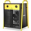 DAHTEC Termoventilatore Industriale 22 kW - Radiatore Elettrico - Basso Consumo - Termostato e Protezione da Surriscaldamento - per Casa, Serra o Il Cantiere