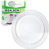 ONIX TECH Piatto Microonde Ø 24,5 cm per LG e Altri Marchi - ONIX TECH
