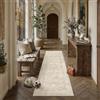 PureCozy Vintage Tappeto Corridoio 60x180cm Beige Lavabile in Lavatrice Lungo Tapette Cucina Antiscivolo Tappeti Camera da Letto Scendiletto Ufficio Bagno Carpet Pelo Corto Rug