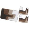 emmevi Tappeto Bagno Parure Girowater Set 3 Pezzi Morbido Shaggy Assorbente Antiscivolo Lavabile Marrone