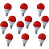 LEDLUX 12 Pezzo Lampadina Led E14 Rosso, 4W=35W 220V, Forma Globo G45, Per Decorazione Feste