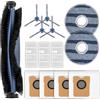 FILTERIST (14 Pezzi) C20 Omni Parti di Ricambio Compatibili con Aspirapolvere Robot C20 Omni, 1 Spazzola a Rullo, 4 Spazzole Laterali, 3 Filtri, 4 Sacchetti Raccoglipolvere, 2 Panni per Mocio, Kit di Accessori
