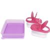Tupperware Hitparade - Sistema per frigorifero, 400 ml, lilla + Air-Lock, set di 2 gnomi per spezie, sale e pepe, 2 x 125 ml, rosso trasparente