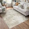 PureCozy Tappeto Salotto 120x180cm Moderno Astratto Tappeti, Beige | Antiscivolo,Lavabile in Lavatrice,Camera da Letto,Cucina,Ufficio,Interno,Pelo Corto,Carpet,Area Rug