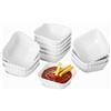 UIBFCWN Set di 12 Ciotole in Ceramica per Salse, Ciotole per Salsa di Soia, 7 X 7 X 3cm, Ciotoline per Aperitivo, Mini Ciotole, Piccole Ciotole per Spezie per Salsa, Condimenti, Sushi, 60ml, Impilabili