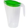 Home Line brocca per succo 1,75 L - Bricco per acqua con coperchio fisso - Bricco per bevande con antigoccia esterno - Caraffa per acqua per frigorifero - Dispenser di succo. Grün (1 Stk.)