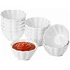 UIBFCWN Set di 12 Ciotoline Aperitivo, 125ML Ciotole per Salsa di Soia, Ciotoline da Snack, Mini Ciotole in Ceramica per Sushi, Salsa, Condimenti, Marmellata, Snack e Soia, 9 X 9 X 4.5cm