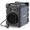 DAHTEC Termoventilatore Professionale 3000W - Stufetta Elettrica - ECO & Involucro Robusto in Acciaio - Termostato e Protezione da Surriscaldamento