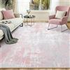 INOVADAY Tappeto Lavabile in Lavatrice 150x210 cm Tappeti Rosa/Grigio