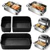 YFKJEU Teglia Silicone Friggitrice Aria 3 Pezzi per Philips Airfryer 5000 9L | 3-IN-1 Stampo Silicone Riutilizzabile Senza BPA, Accessorio Cucina per Philips NA565/00 Cestello Flexi da 9.5L