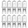 AVFORA Lampadina alogena G9 Luce del forno Alta temperatura 500℃ Adatta per frigorifero Ventola del forno 220V 40W-10 PZ 220V