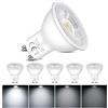 Caldarax Lampadine GU10 LED Faretto Dimmerabile, 5W (Equivalenti a 50W Alogena), Luce Bianco Freddo 6500K, 500 Lumen, 120° Angolo del Fascio, Energetico LED, per Luci da Binario, Luci Incassate, 6 Pezzi