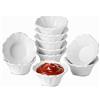 UIBFCWN Set di 10 Ciotoline Aperitivo, 100ML Ciotole per Salsa di Soia, Ciotoline da Snack, Mini Ciotole in Ceramica per Sushi, Salsa, Condimenti, Marmellata, Snack e Soia, 9,5 X 9,5 X 4cm