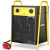 DAHTEC Termoventilatore Industriale 9000 W - Radiatore Elettrico - Basso Consumo - Termostato e Protezione da Surriscaldamento - per Casa, Serra o Il Cantiere