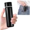 LINGJIUXING Xing - Borraccia in acciaio inox di piccola capacità, bottiglia per bevande calde, bicchiere da viaggio, graziosa mini bottiglia da caffè nera, 150 ml