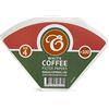EDESIA ESPRESS - 100 Filtri da Caffè Conici in Carta - Filtro Caffè N.4 per Caffettiera Manuale, Metodo Pour-Over e Infusione Delicata - Misura 4 Bianco