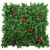 Generic Siepe artificiale con fogliame verde, pannello di erba verde per decorazione domestica 50 * 50 cm, pannello di vegetazione per pareti, tappetino di erba, pannelli di vegetazione, recinzione 50 * 50 cm