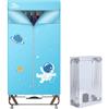 Uten Asciugatrice Pieghevole 170 cm, 1500W Asciugatrice Elettrica Portatile