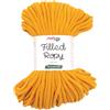 Stafil Filled Ropy Ø 6 mm, Filato Effetto Corda 250 g ~ 50 m, 70% Cotone Riciclato e 30% Poliestere, per Cestini, Decorazioni e Lavori a Uncinetto, Colore Giallo