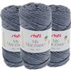Stafil My Macramè 2 mm - Set 3 Gomitoli da 100 g (90 m) - Cordino Macramè in Cotone Riciclato per Borse, Decorazioni, Arazzi, Portachiavi e Crochet - Colore Indaco