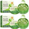 TaimeiMao 120 Pezzi Aloe Vera Maschera Occhi, Aloe Vera Eye Mask, Patch Occhiaie e Borse Collagene, Anti-Rughe e Anti-Occhiaie, Rimuovi Borse e Puffinesss, Idrata Anti-Età