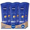 NIVEA Crema Mani Nutriente in Confezione da 6 x 100 ml, Crema Nutriente Arricchita con Olio di Mandorla, Crema Profumata per le Mani dalla Formula Idratante