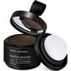 LEON MIGUEL Polvere per capelli LEON MIGUEL - Hair Line Powder: correttore per capelli resistente all'acqua per coprire la ricrescita, infoltitore invisibile - 4g (Castano)
