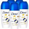 Dove Deodorante Roll-On Original 0% Alcol Antitraspirante Protezione 48 Ore - 5 Flaconi da 50 ml