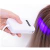 Plyisty Lampada UV per Colla per Extension Capelli 405nm, Colla per Extension Capelli 18W Colla Ad Asciugatura Rapida Colla per Capelli Luce UV, Lampada UV LED per Extension Parrucca a