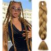 MY-LADY Extension per Treccine Africane 60cm 100g Treccine Extension Capelli Sintetici Jumbo Braiding Hair Crochet Twist Biondo miele