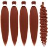 Ohobloom Hair #350 Boho Bob Braiding Hair Pre Stretched Boho Hair for Braiding Prestretched Ez Braid Hypoallergenic Synthetic Knotless, Adatti All'uso Quotidiano E Alle Feste 16 Inch
