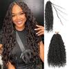 ELAOGI 18 pollici Goddess Locs Crochet Hair 7 Pack Bohemian Goddess Faux Locs Crochet Hair Pre Looped Boho Soft Locs Synthetic Braids Hair Extensions for Women (18 pollici)